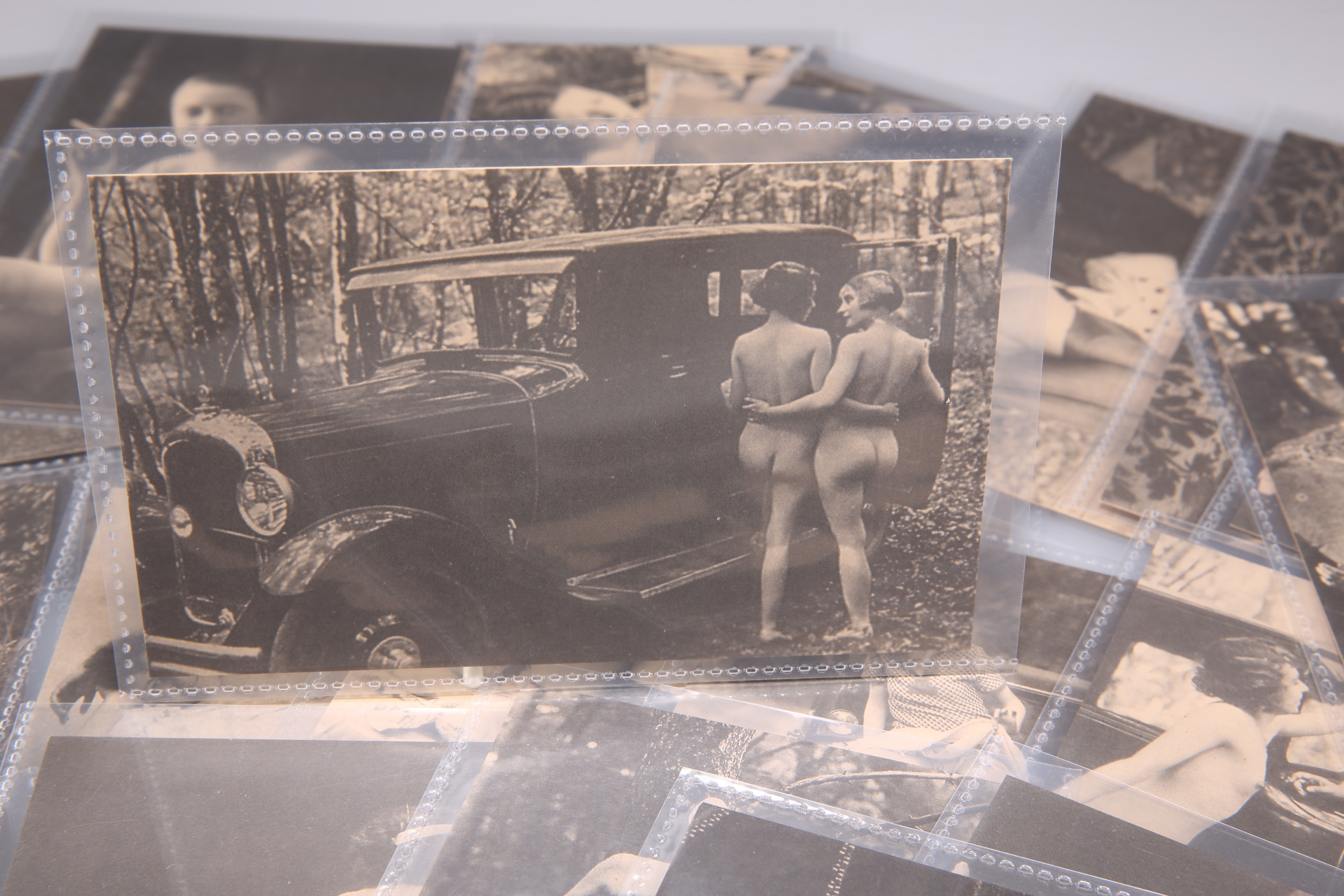 A COLLECTION OF FIFTY-EIGHT MONOCHROME EROTIC POSTCARDS. (58) - Image 2 of 6
