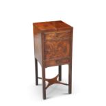 A GEORGE III MAHOGANY WASHSTAND