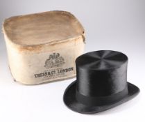 A BRUSHED SILK TOP HAT
