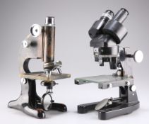 A BINOCULAR MICROSCOPE, BY COOKE, TROUGHTON & SIMMS LTD, YORK, AND ANOTHER