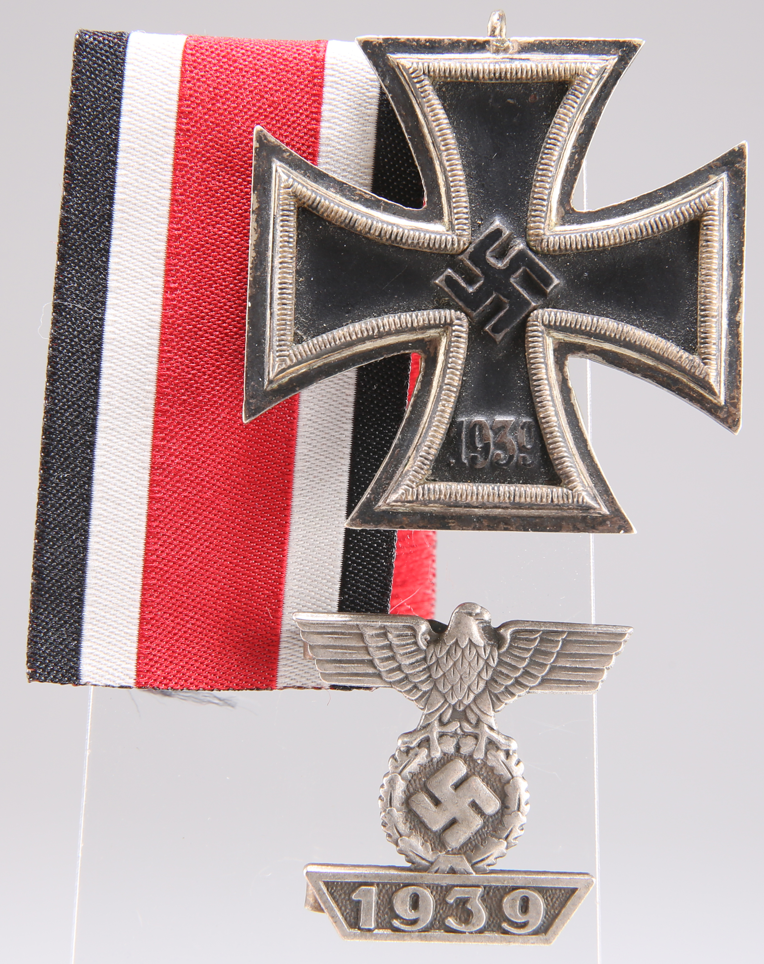 A GERMAN 2ND CLASS IRON CROSS AND BAR