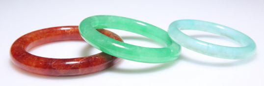 THREE JADE BANGLES