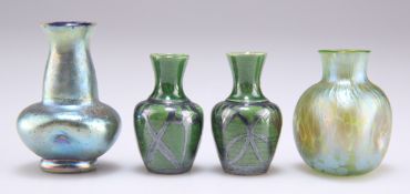 FOUR MINIATURE VASES