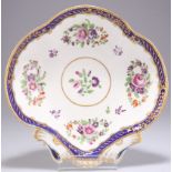 A WORCESTER SÈVRES STYLE PORCELAIN DISH, CIRCA 1780