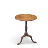 A GEORGE III MAHOGANY TRIPOD TABLE