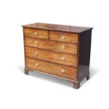 A GEORGE III MAHOGANY CHEST OF DRAWERS