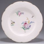 A CHANTILLY PLATE, CIRCA 1780