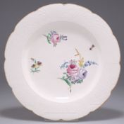 A CHANTILLY PLATE, CIRCA 1780