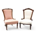 TWO VICTORIAN COUNTRY HOUSE CHAIRS