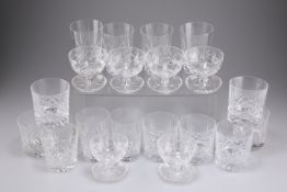 A GROUP OF 20TH CENTURY TABLE GLASS