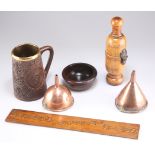 A GROUP OF TREEN AND OTHER ITEMS