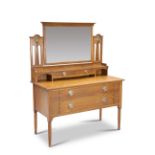 AN ARTS AND CRAFTS OAK DRESSING CHEST, BY HARRIS LEBUS