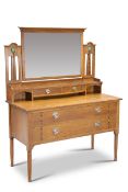 AN ARTS AND CRAFTS OAK DRESSING CHEST, BY HARRIS LEBUS