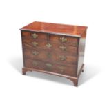 A GEORGE III MAHOGANY CHEST OF DRAWERS