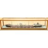 A CASED SHIP DIORAMA OF M/T FERNCASTLE