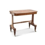 A REGENCY MAHOGANY LIBRARY TABLE