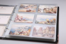 AN ALBUM OF RAPHAEL TUCK TOPOGRAPHICAL POSTCARDS