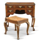A QUEEN ANNE STYLE WALNUT DRESSING TABLE