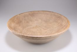 A SYCAMORE DAIRY BOWL, 19TH CENTURY