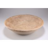 A SYCAMORE DAIRY BOWL, 19TH CENTURY