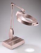 A DAZOR M-1470 FLOATING FIXTURE MAGNIFYING DESK LAMP, CIRCA 1950S