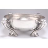 OLIVER BAKER FOR LIBERTY & CO, A LARGE TUDRIC PEWTER BOWL, NO.067