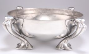 OLIVER BAKER FOR LIBERTY & CO, A LARGE TUDRIC PEWTER BOWL, NO.067