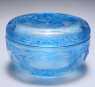 LALIQUE FOR COTY FRANCE, A ‘L’ORIGAN’ CIRCULAR POWDER BOX AND COVER