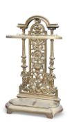 A VICTORIAN CAST IRON STICK STAND