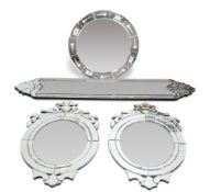 FOUR CONTEMPORARY MIRRORS IN VENETIAN STYLE