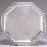 A CHINESE EXPORT SILVER SALVER