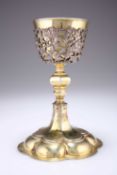 A SWEDISH PARCEL-GILT CHALICE