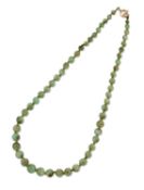 A GEMSTONE BEAD NECKLACE