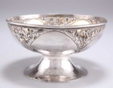 AN ARTS AND CRAFTS SILVER BOWL