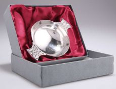 AN ELIZABETH II SILVER QUAICH