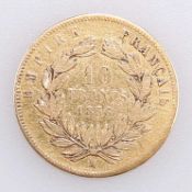 A NAPOLEON III 1856 GOLD 10 FRANCS