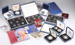 A GROUP OF COMMEMORATIVE AND PROOF COINS