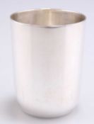 A VICTORIAN SILVER BEAKER