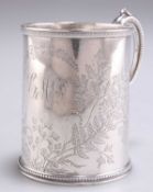 A VICTORIAN SILVER MUG