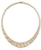 A GREEK-KEY COLLAR NECKLACE