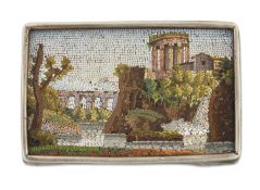 A 19TH CENTURY ITALIAN MICRO-MOSAIC PANEL