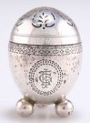 A VICTORIAN SILVER PEPPER POT