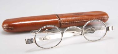 A PAIR OF WILLIAM IV SILVER SPECTACLE FRAMES