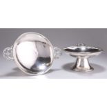 A PAIR OF ARTS AND CRAFTS SILVER TAZZAS