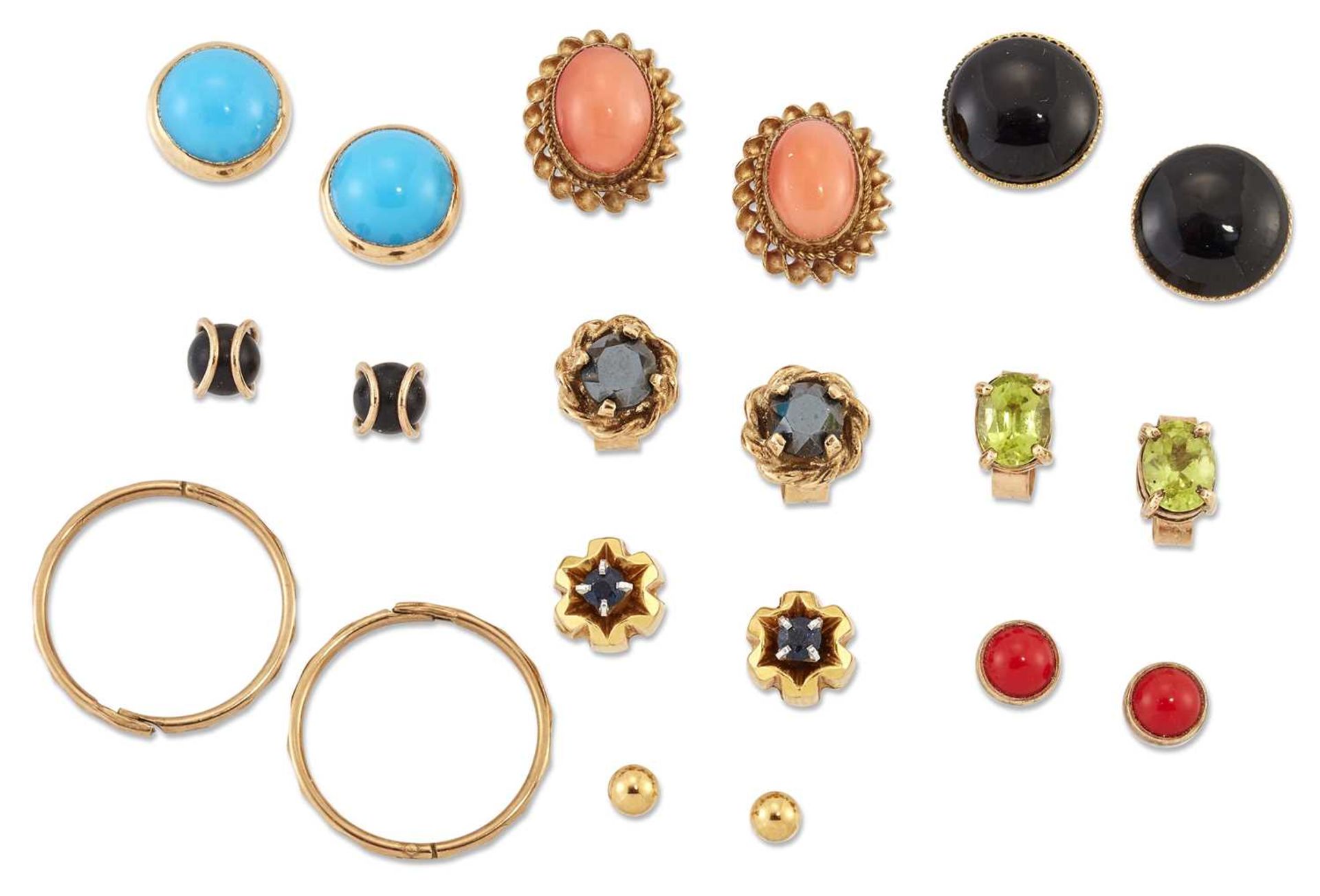 TEN PAIRS OF EARRINGS