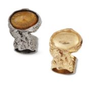 YVES SAINT LAURENT - TWO ARTY RINGS