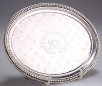 A 19TH CENTURY AMERICAN STERLING SILVER TEAPOT STAND