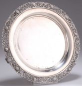 AN IRISH SILVER SALVER