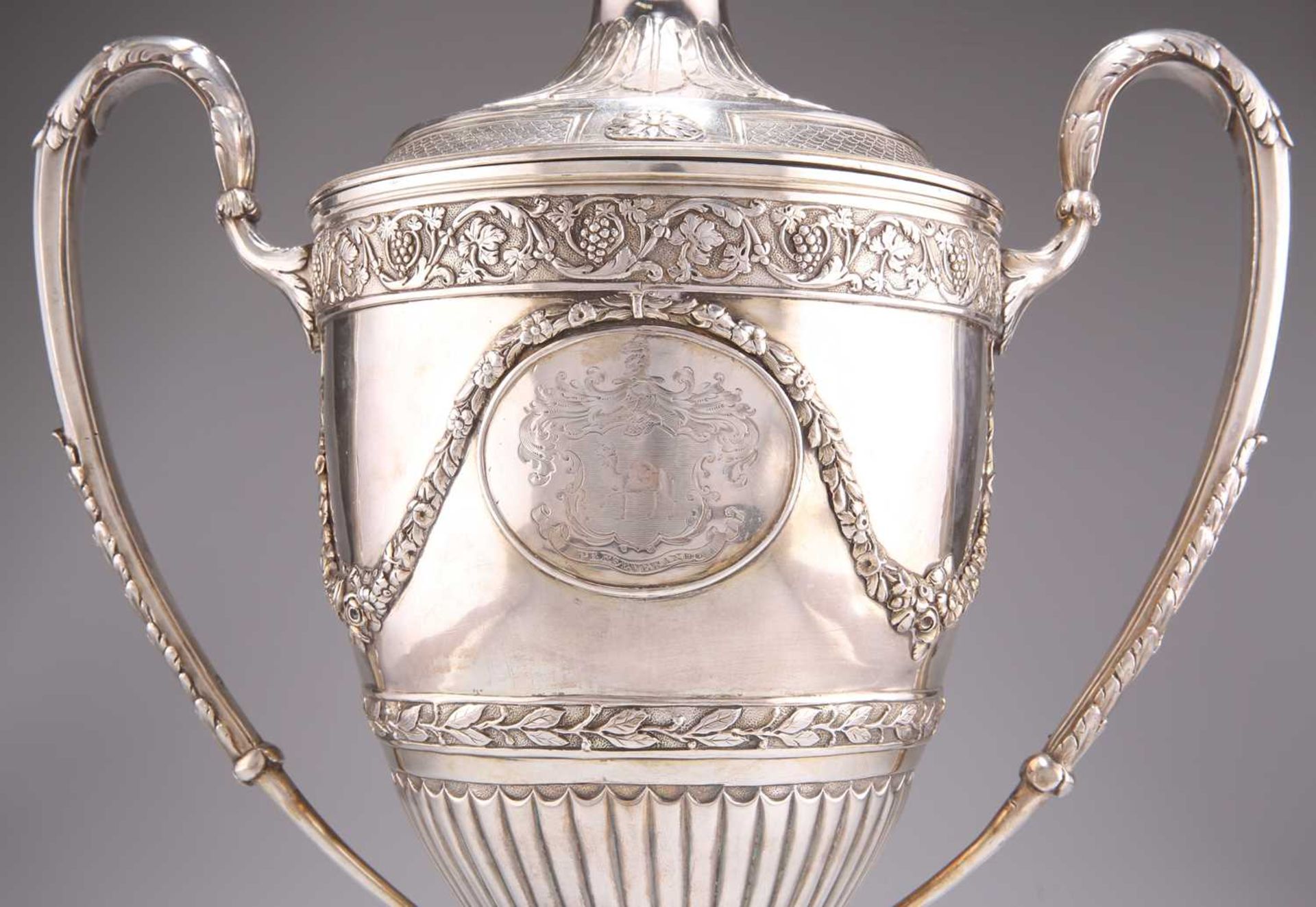 A GEORGE III SILVER-GILT TWO-HANDLED CUP AND COVER - Image 3 of 5
