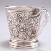 A VICTORIAN SILVER MUG